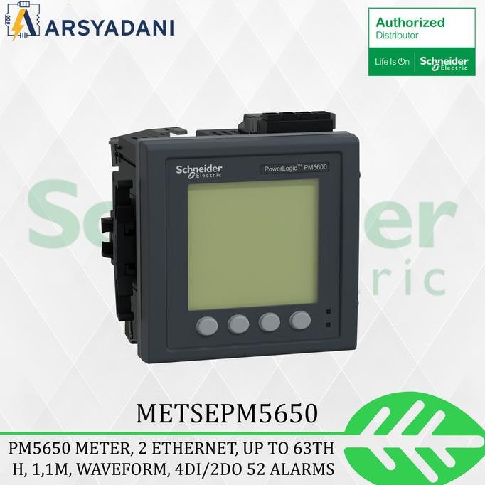 Miliki Metsepm5650 - Schneider Powerlogic Pm5000 , Pm5650 Meter, 2 Ethernet Power  20  Amper Power  