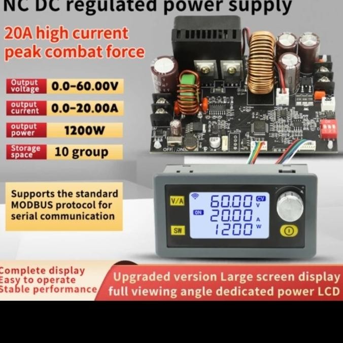 Terjangkau Xy6020L Cc Cv Adjustable Step Down - Buck Converter Power Supply