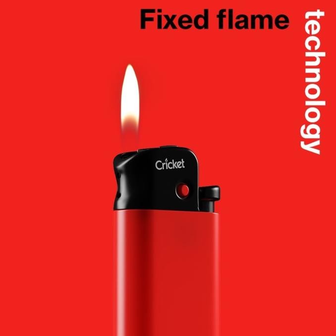 Korek Api Cricket Seri Polos Hitam - 50 Buah