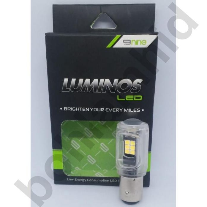 Lampu LED Stop Rem Motor GS1 S25 LUMINOS Bayonet 16titik Tidak Kedip
