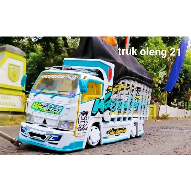 truk oleng miniatur truk kayu asli wahyu abadi 02 mainan anak