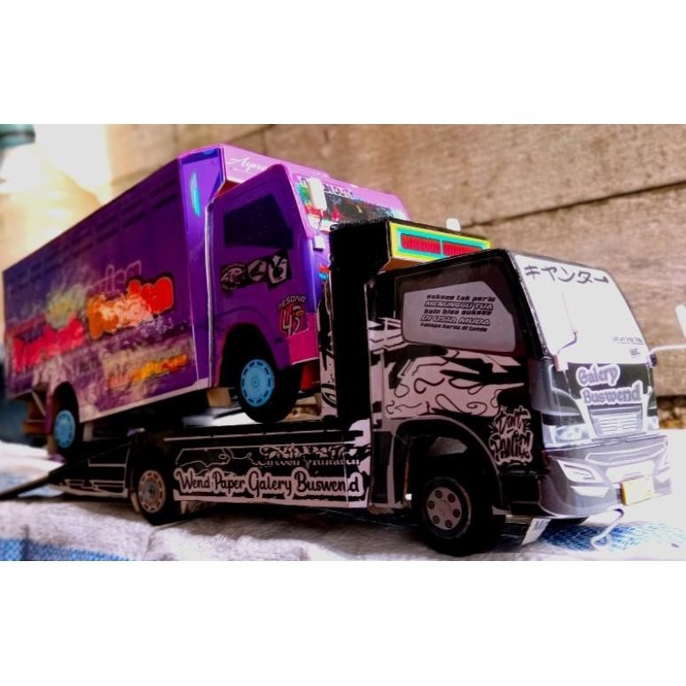 truk towing truk derek oleng towing oleng /miniatur truk /terlaris mainan anak