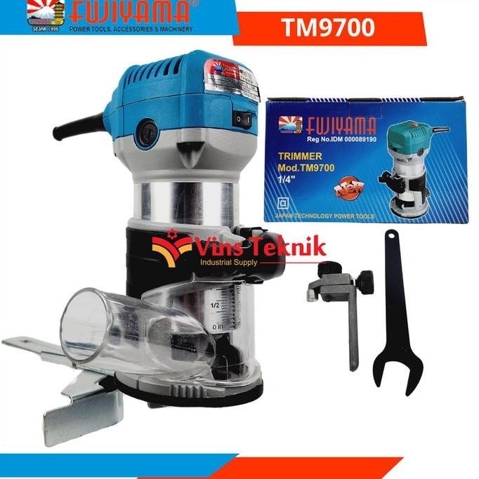 Grosir Fujiyama Tm 9700 Mesin Profil Kayu Router Trimmer 1/4 Inch Variable Speed Tm9700