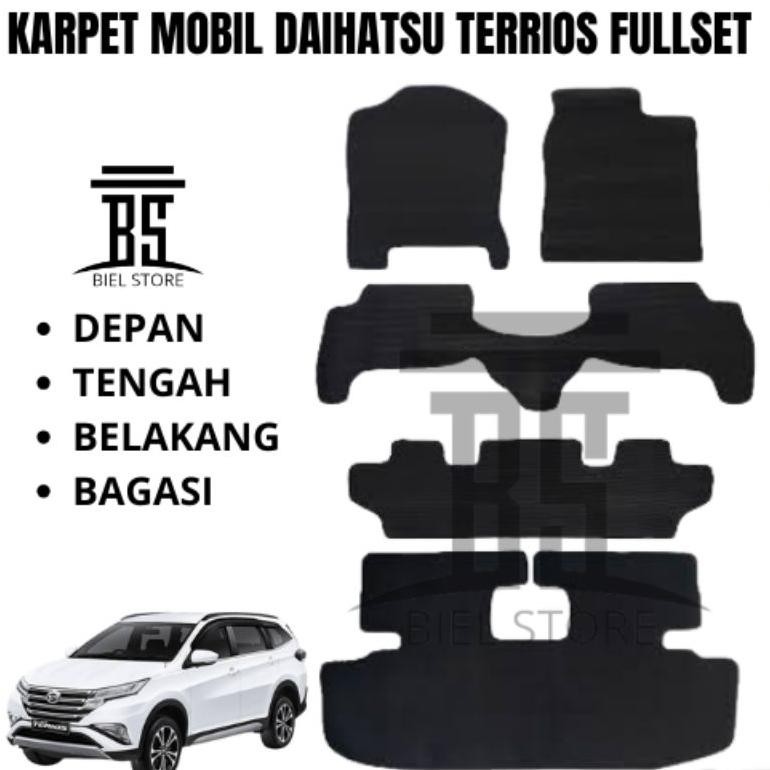 Karpet Mobil Daihatsu Terios Fullset alas kaki matras karet mobil Daihatsu Terios