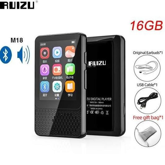 Promo Mp4 / Mp3 Bluetooth Ruizu M18 Music Player 16Gb Touch Screen Hifi