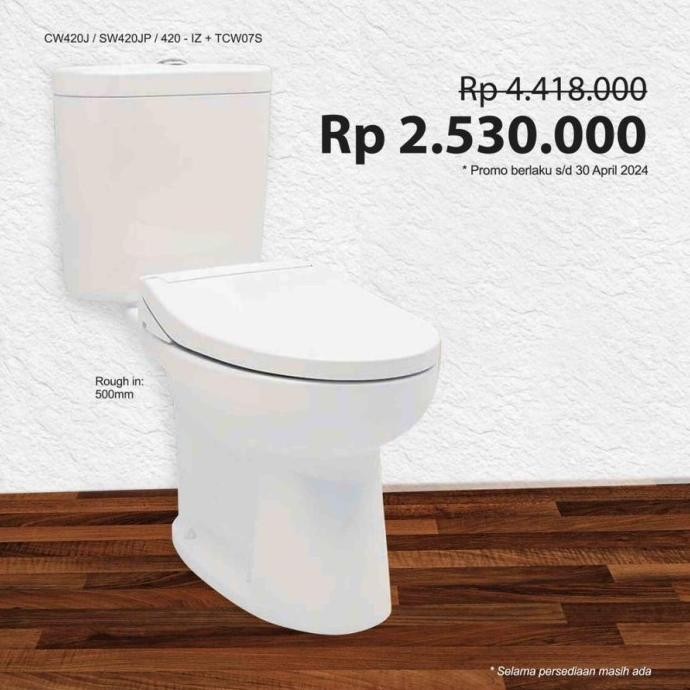 Grosir Cw420/Cw420J/Cw420Jw/F/Closet Duduk Toto/Kloset Duduk Toto