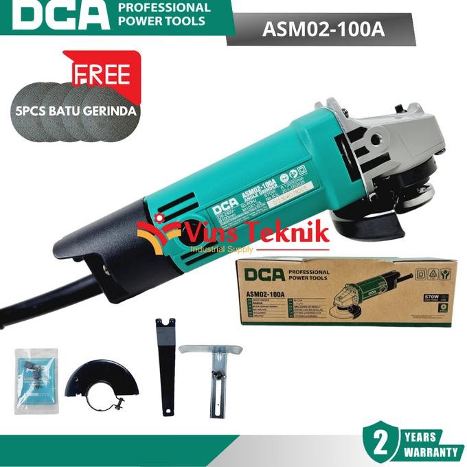 Grosir Dca Asm02-100A Mesin Gerinda Tangan 4" Angle Grinder Asm02-100