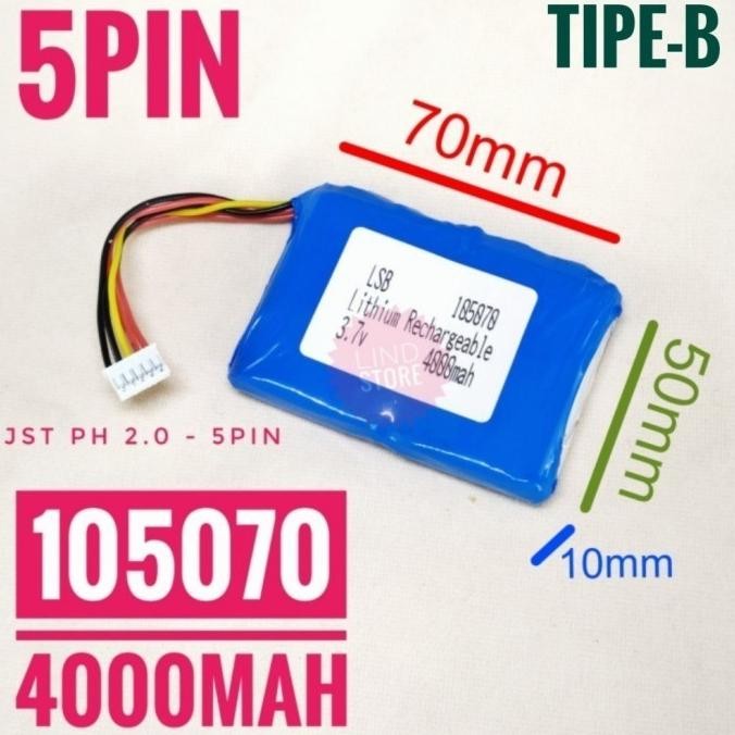Promo Baterai Jbl 3.7V 5Pin Speaker Bluetooth Music Mp3 Ic Protected
