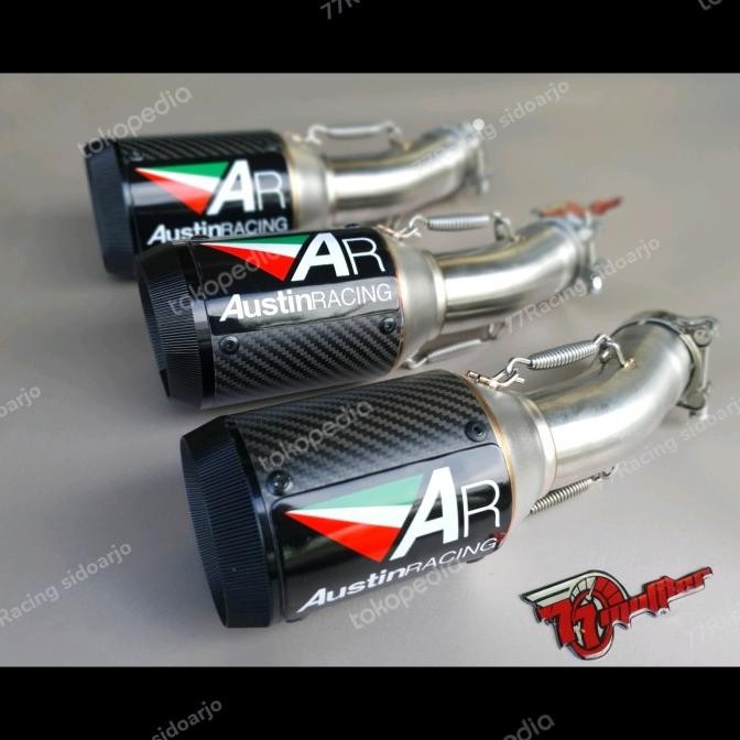 knalpot austin racing slip on zx25rr knalpot slip on zx25r import