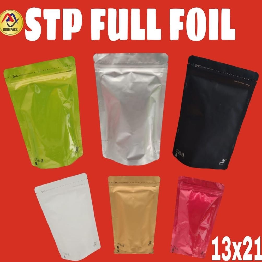KPACK KEMASAN STANDING POUCH ALUMUNIUM FOIL 13 X 21