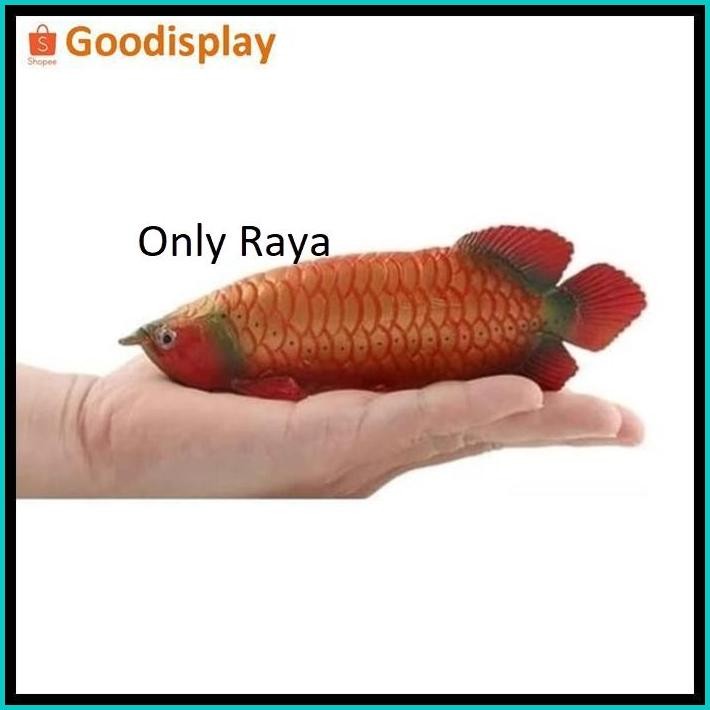 ANEKA MAINAN PAJANGAN MINIATUR HEWAN BINATANG IKAN FIGURE ARWANA PIRANHA KOI FRESHWATER ANIMAL FISH