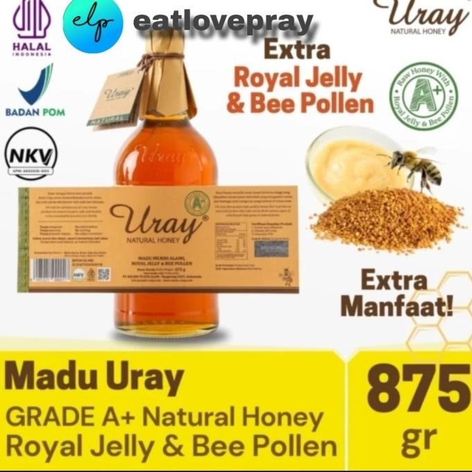 

Madu Uray Natural Raw Honey Grade A 875Gr/Madu Hutan Murni /Madu Asli Promo