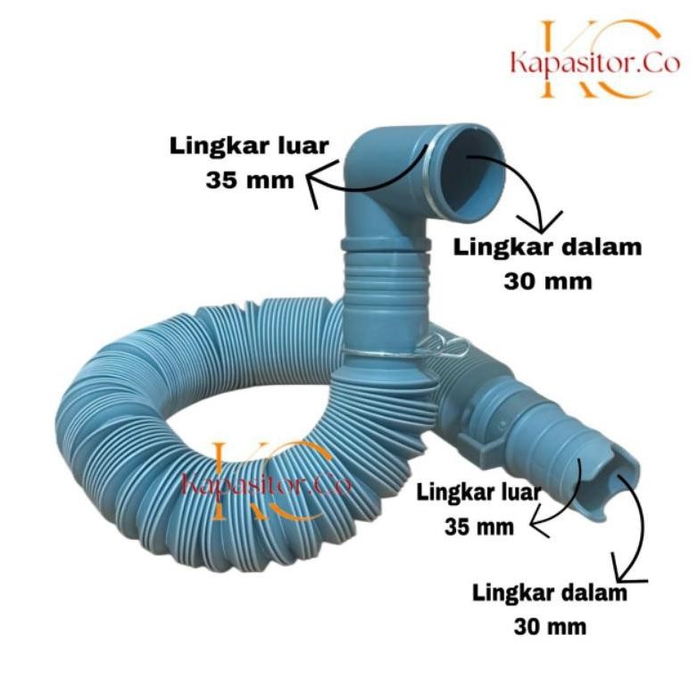 SELANG PEMBUANGAN AIR MESIN CUCI POLYTRON 1 TABUNG | SELANG PEMBUANGAN MESIN CUCI POLYTRON 1 TABUNG 