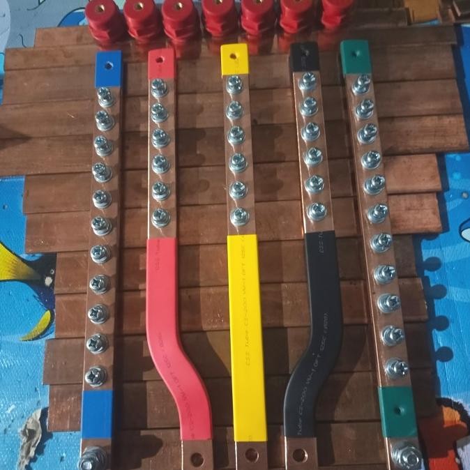 Diskon Busbar Tembaga 5Mm20Mm300Mm Rstn-Ground Untuk Kapasitas 160A/200A