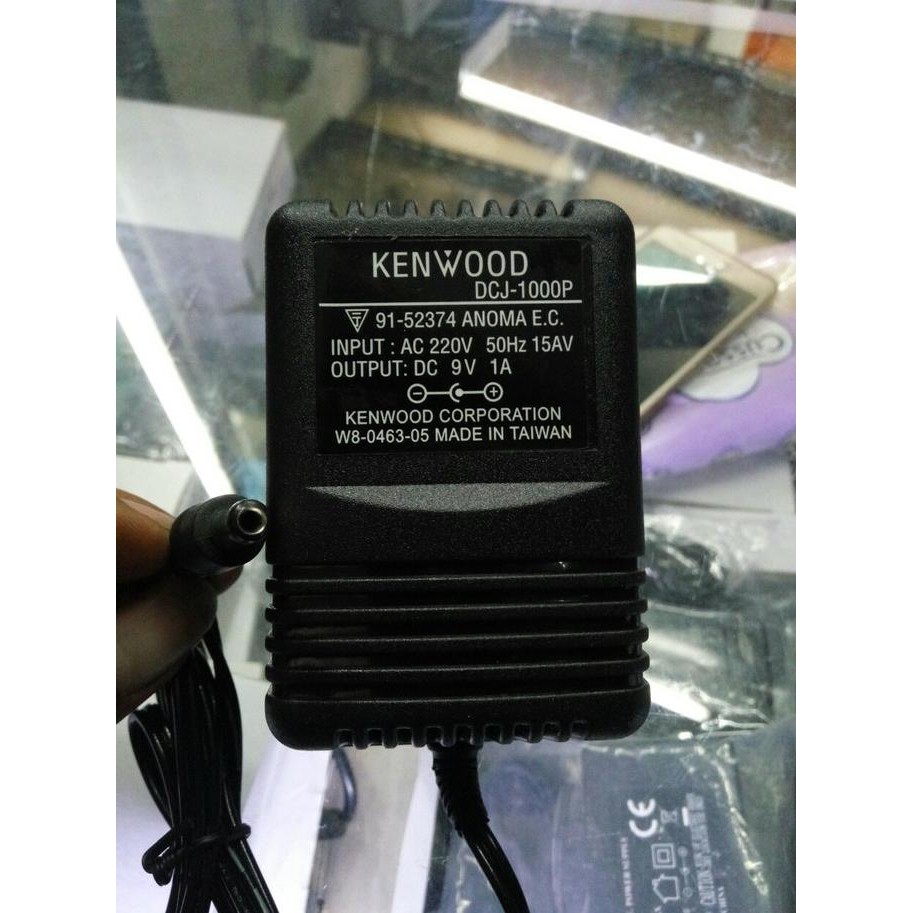 Ac Dc Adaptor 9V 1000Ma (Kenwood) Input Ac 220Volt Output Dc 9Vol 1A - Asli