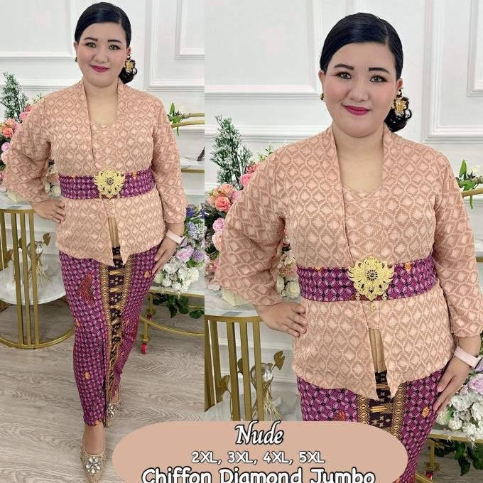 Setelan Kebaya Bali/ Baju Kebaya Bali Jadi Ukuran Jumbo / Kebaya Jumbo Ready