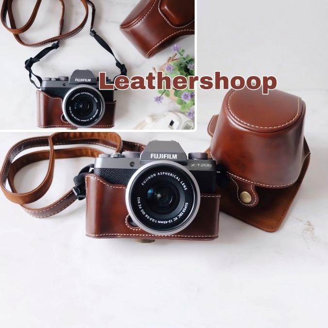 Fujifilm XT200 Fuji X-T200 Leather case cover