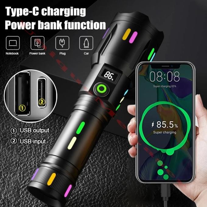 Terlaris Senter LED Super Terang COBA F351 M80 Zoom SALE