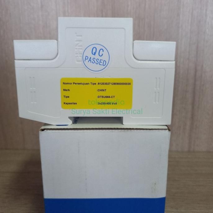 Terjangkau Kwh Meter 3 Phase Digital Chint  Dtsu66 Three Phase Din Rail 3P4W 400V