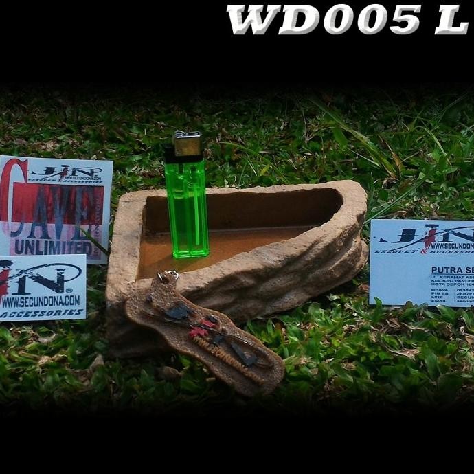 Terlaris Wd005 Water Dish Feedingdish Wadah Makanan Minuman Ular Cornsnake Bearded Dragon Bd Dunner 