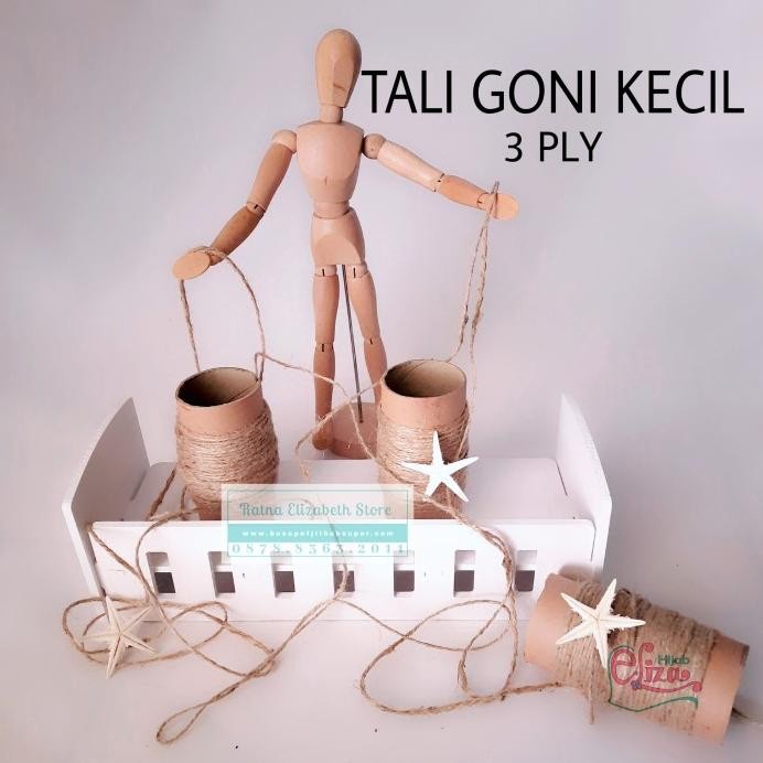 

ready !!! TALI GONI KECIL 25 METER 3 PLY - TALI RAMI - JUTE ROPE
