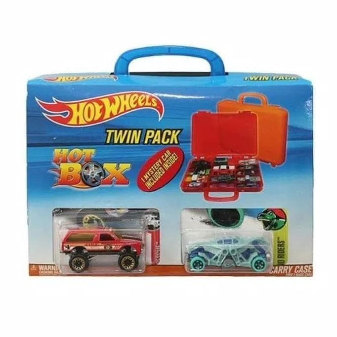 TERMURAH - Hotwheels Hot Box Twin Pack Koper Carry Case Hot Wheels