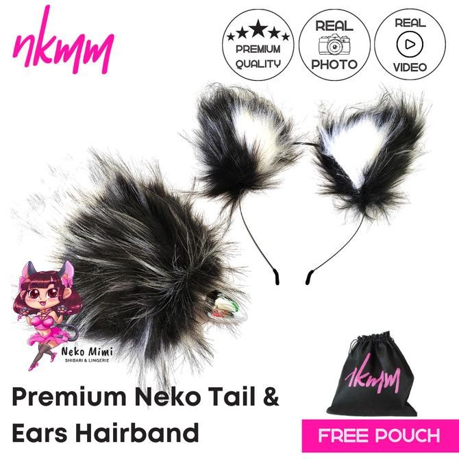 TERBARU - NKMM Premium Neko Tail Butt Plug & Cat Ears Hairband