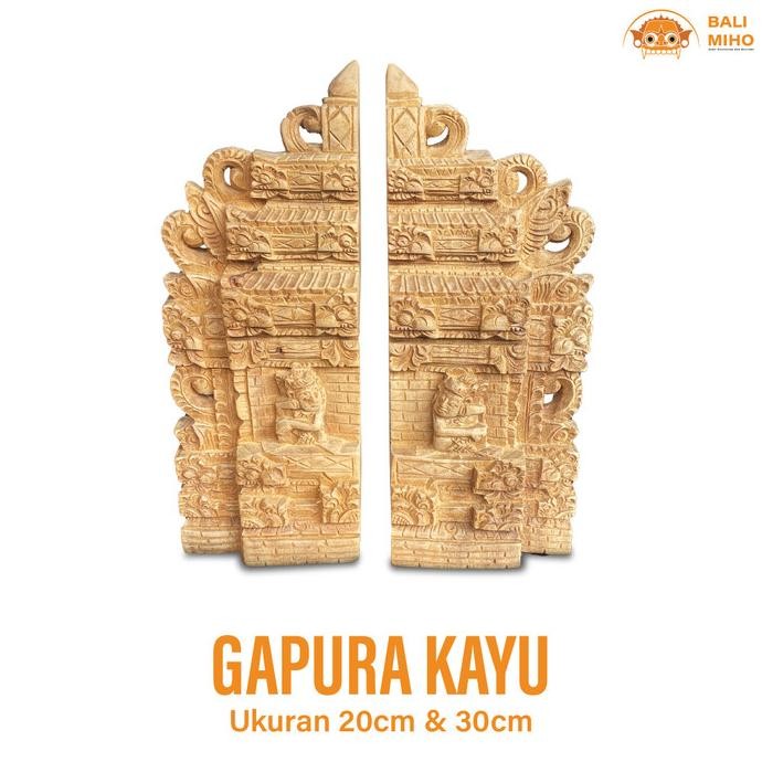 Miniatur Gapura Bali - Patung Gapura Bali - Patung Pintu Kayu Bali