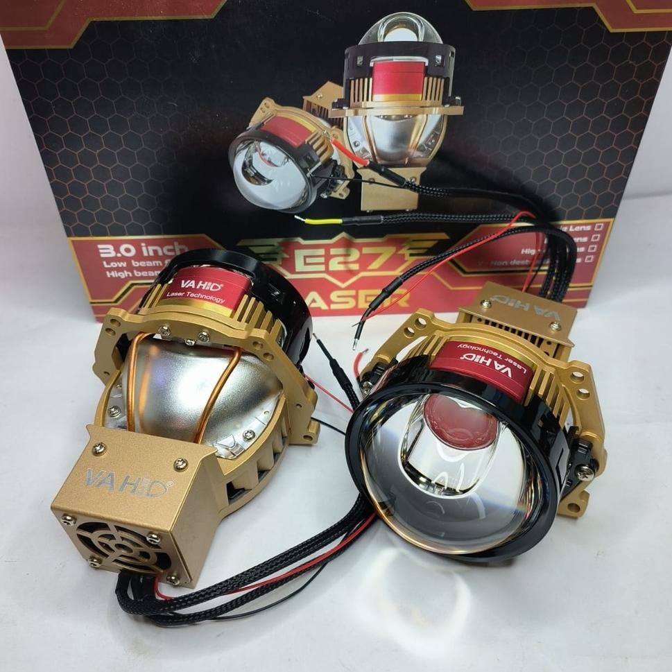 PROJIE PROJI PROJECTOR BILED SNIPER VAHID E27 LASER 3 INCH BLUELENS 80W KEMBARAN E12