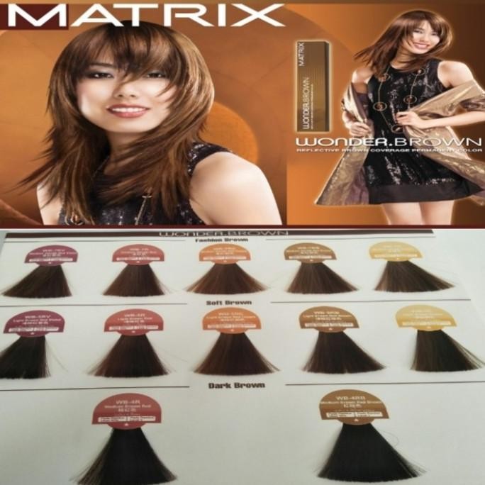 matrix wonder brown , cat pewarna rambut matrix warna warni cat matrix
