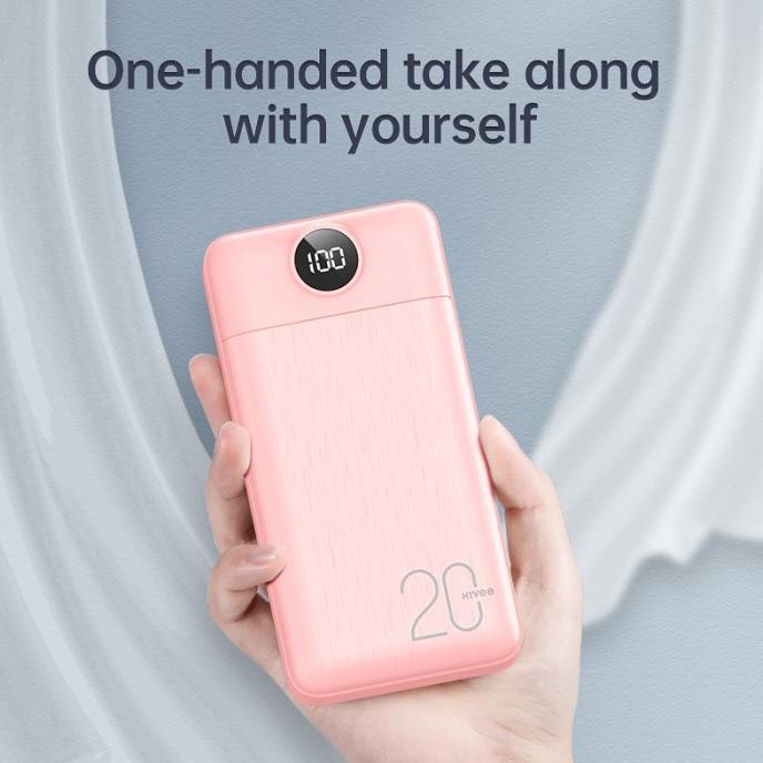 BASIKE 20000mah Powerbank Dengan lampu LED / tampilan baterai LED