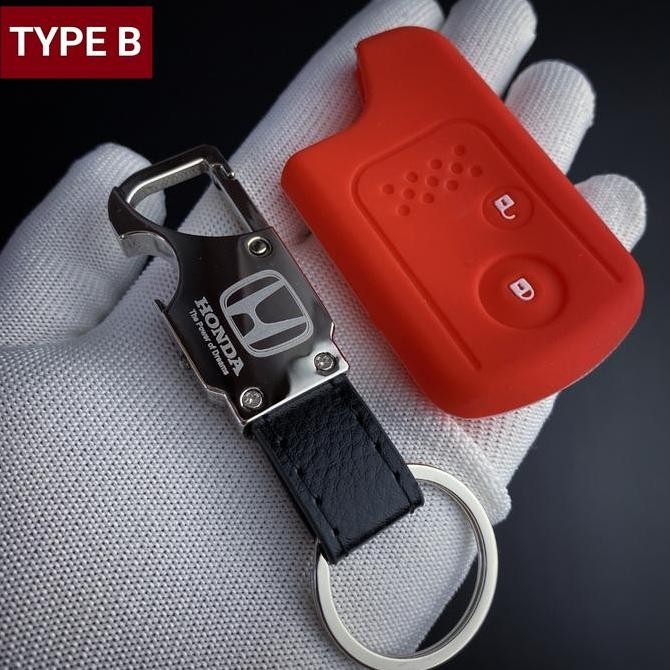 Gantungan kunci remote kulit mobil Honda CRV gen 4 keyless murah