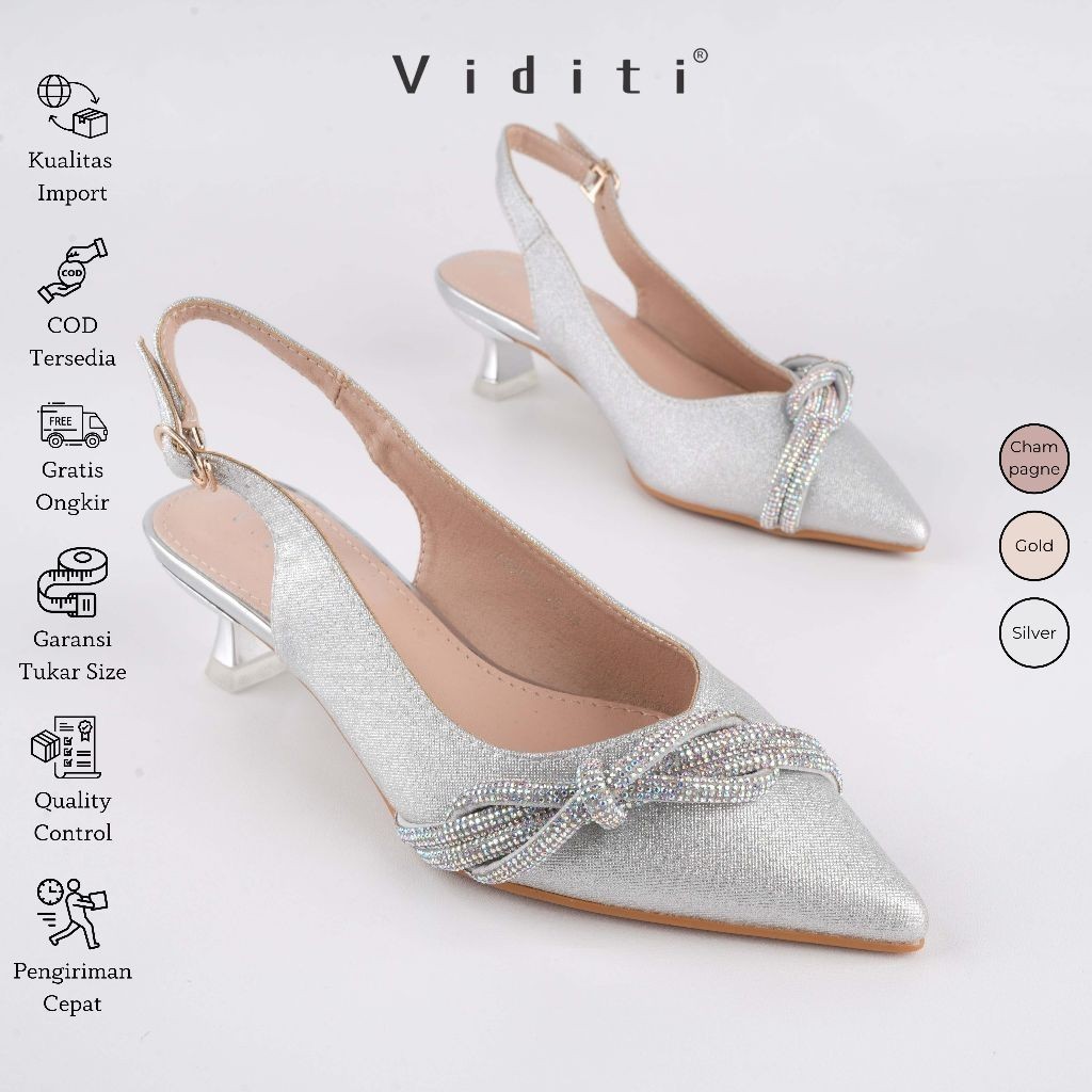 Viditi Tina Heels | Shoes | Sepatu Import Wanita | Nikahan | Wisuda | Pesta | Seserahan