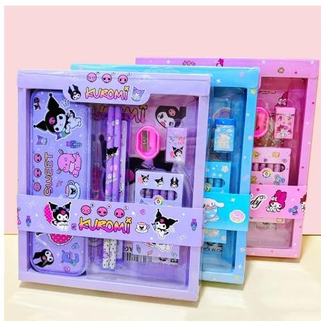 

Super Sale Gift Set Perlengkapan Tulis Anak Sekolah 6 In 1 & 7 In1/ Set Alat Tulis Anak Karakter Melody Cinamarol Kuromi