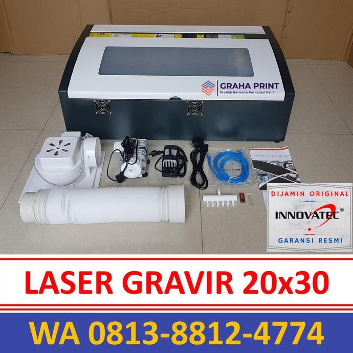 MESIN LASER GRAVIR MINI INNOVATEC 20X30 - MESIN LASER CUTTING ACRYLIC - MESIN LASER GRAFIR 2030 - ME