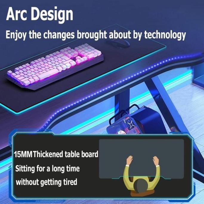 Meja Gaming Karbon Serat / Meja Komputer / Meja Gaming / Meja Komputer Karbon Serat