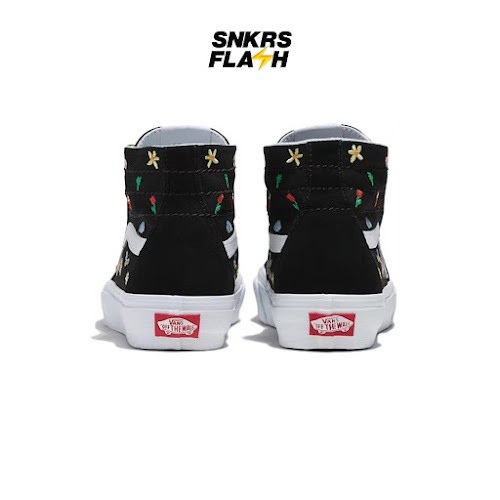 VANS Sk8 Hi Tapered Garden Party Black Sepatu Sneakers Wanita - VN0A5KRUBM8 - Size 37