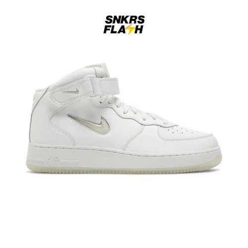 NIKE Air Force 1 Mid 07 Color Of The Month Summit White Sepatu Sneakers Pria - DZ2672101 - Size 43