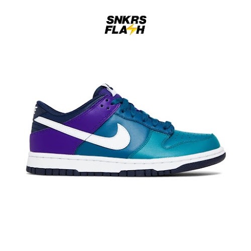 NIKE Kids Dunk Low Bright Spruce Marina Green Purple (Gs) Sepatu Sneakers Anak - DH9765300 - Size 37.5