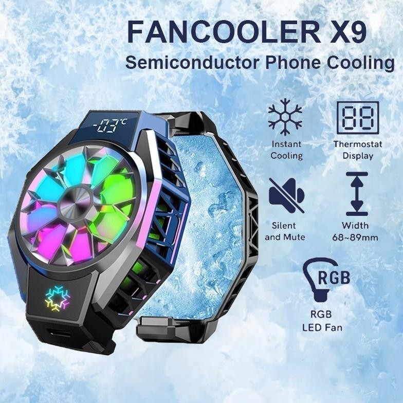 FUNCOOLER X9 FAN COOLER RADIATOR PENDINGIN HP COOLING FAN GAMING