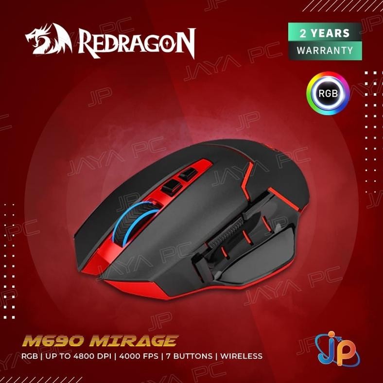 Redragon Mirage M690 RGB Wireless - Macro Gaming Mouse