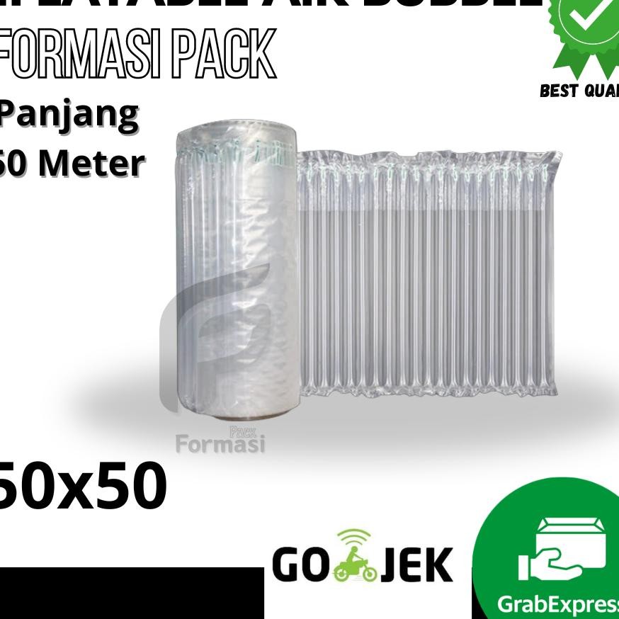 

Inflatable Air Bubble 50Cm 50M Cuhion Wrap Bubble Wrap Angin Tebal Roll Poly Air Bubble