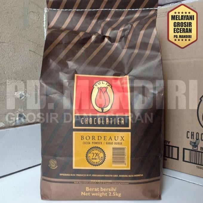 

Murah Tulip Chocolatier Bordeaux 2,5 Kg / Coklat Bubuk