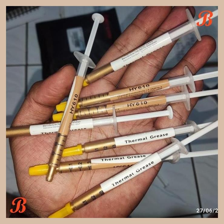 [SRP] Thermal Paste Pasta GOLD HY610 ORIGINAL Cpu Vga Laptop Suntik KECIL