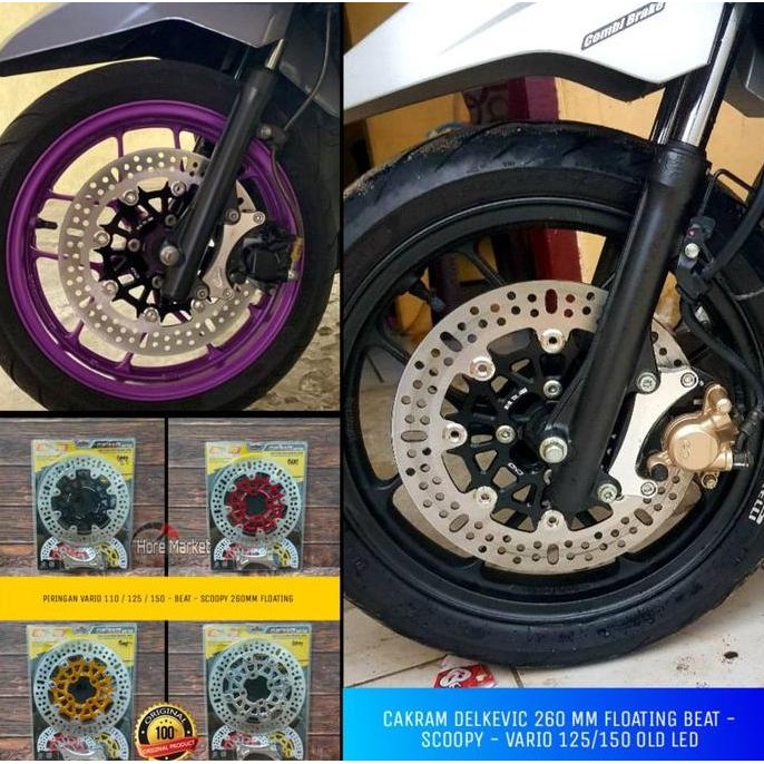 PIRINGAN CAKRAM 260MM BEAT FI DELUXE ESP 110 VARIO 125 150 OLD LED BOHLAM SCOOPY FI PRESTIGE 2023 20