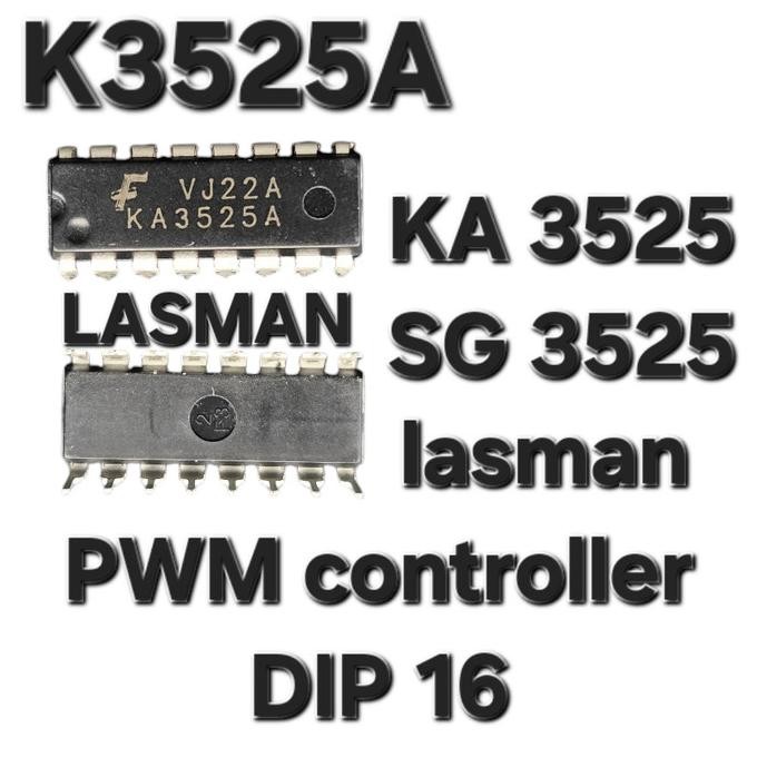Baru ( KA 3525 ) ORIGINAL KA3525A SG KA HA 3525 KA3525 SG3525 SG3525A 3525A IC CONTROLLER PWM DIP 16