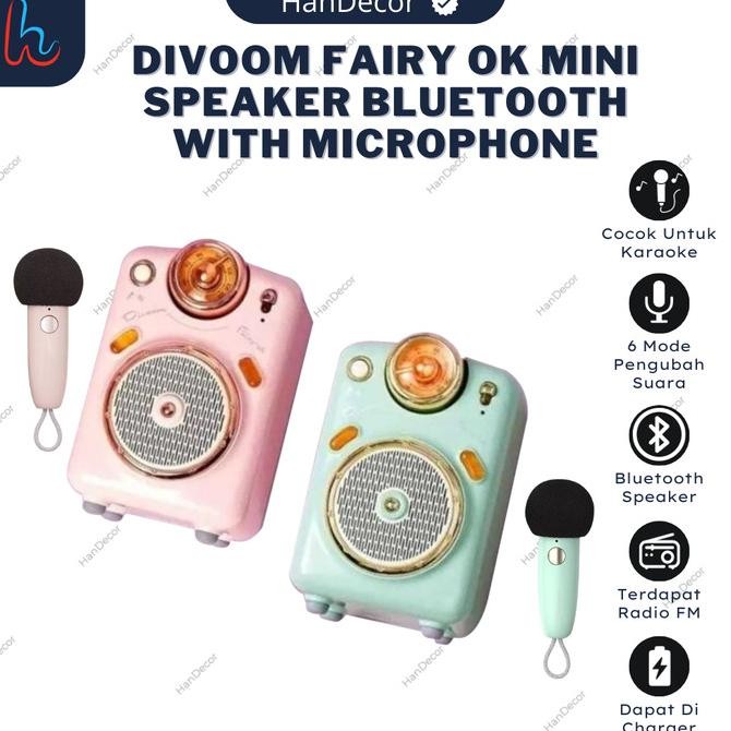 Divoom Fairy Ok Karaoke Speakerbluetooth Portable Mini With Microphone Co