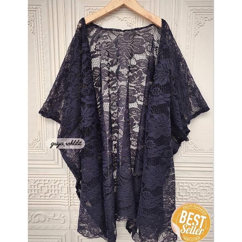 fn-56 It34 Cardigan Brukat Atasan Kebaya Outer Kebaya Brukat Baju Kondangan Wanita Kekinian Cardigan