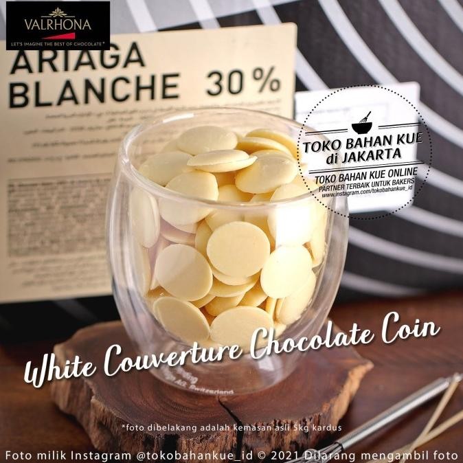 

Grosir Valrhona Ariaga Blanche 30% 250Gr White Couverture Chocolate Cokelat