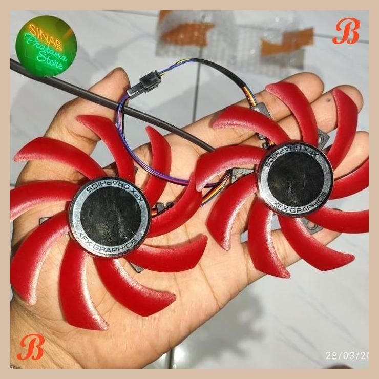 [SRP] Fan Vga XFX Rx 550 560 570 480 85mm 4pin rx 580 r9 285 390 x